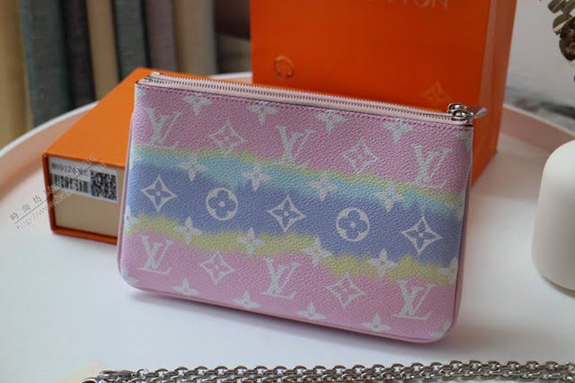 lv錢包 M69124 Pochette Double Zip手拿包 2020夏季LV新款手拿包  lvqb1638